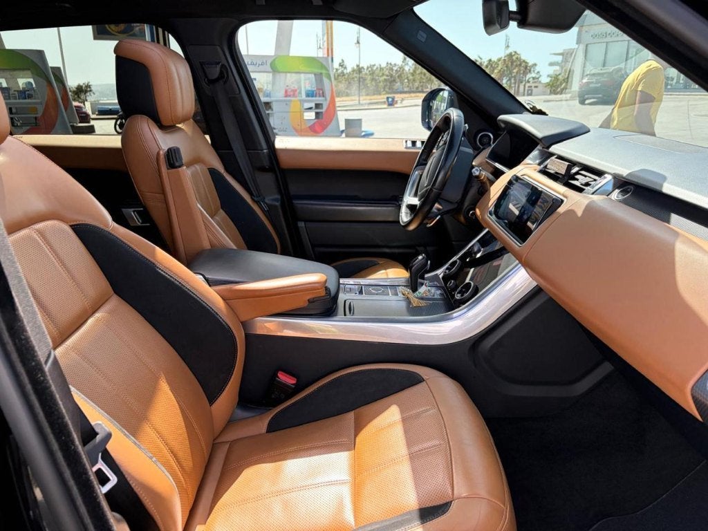 Land rover range rover sport, Auto's, Land Rover, Automaat, Zwart, Leder, Bedrijf