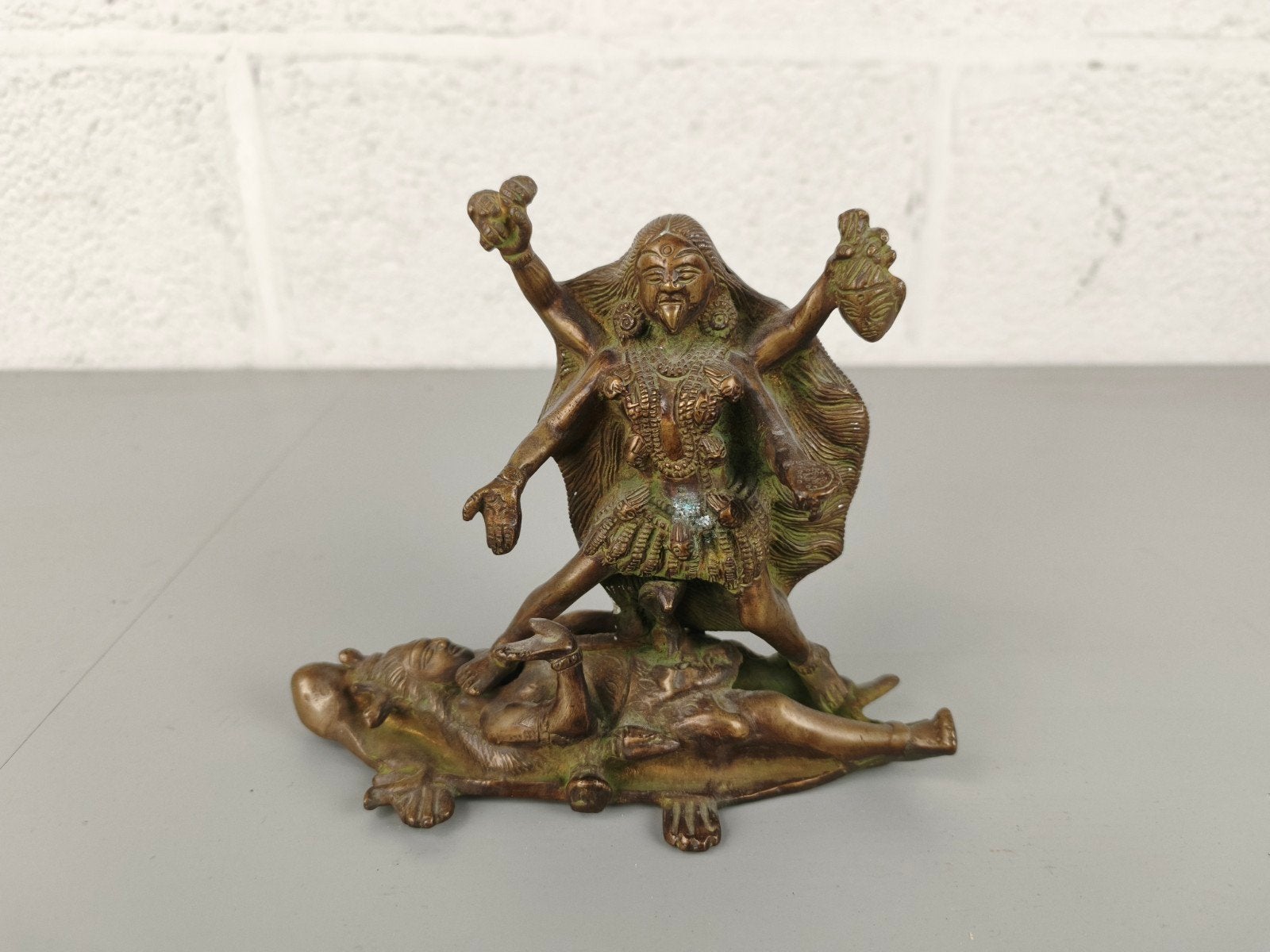 Nepalees bronzen beeldje Kali, Ophalen of Verzenden
