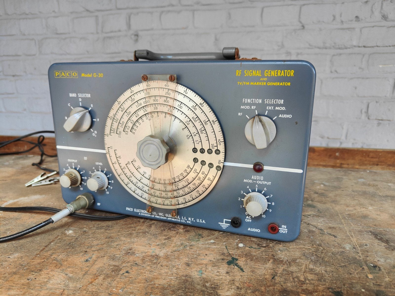 Vintage PACO G‑30 RF signaalgenerator, Telecommunicatie, Antennes en Masten, Ophalen