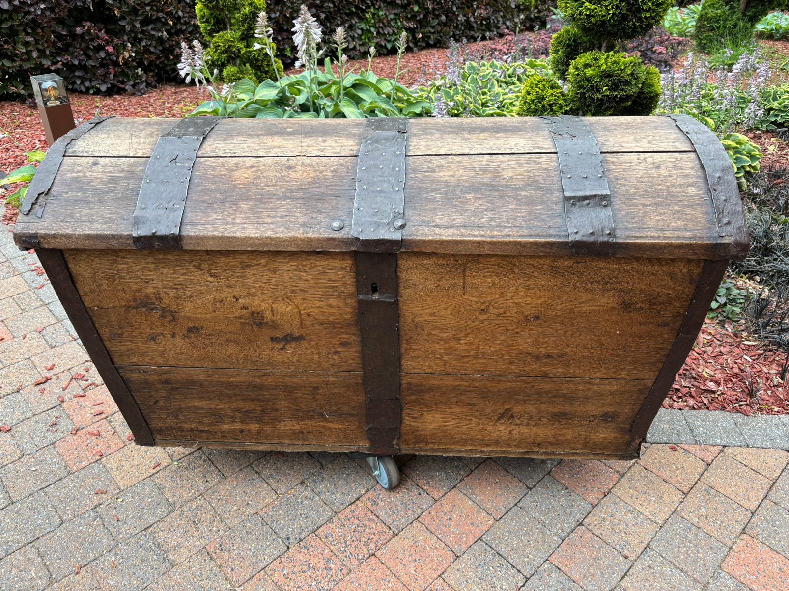Antieke kist, Ophalen, Gebruikt, 100 tot 150 cm, 50 tot 75 cm