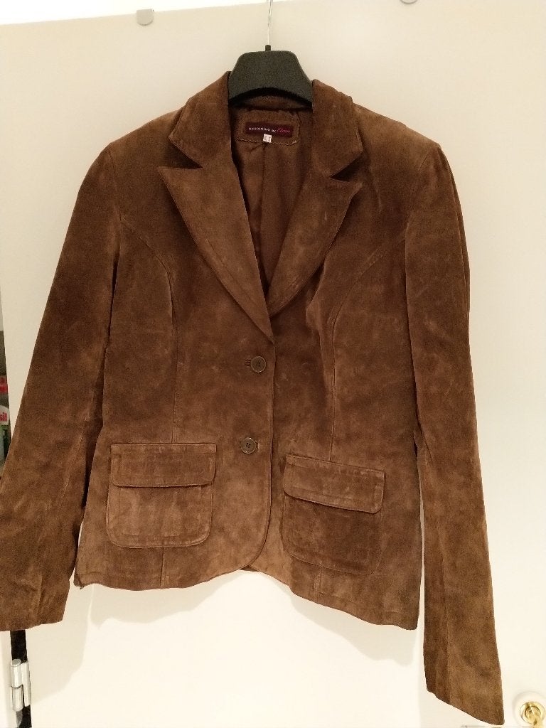 Daim jasje 12 euro, Vêtements | Femmes, Vestes & Costumes, Taille 42/44 (L), Brun, Enlèvement, Porté