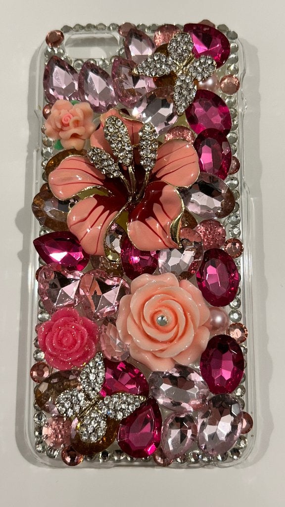 GSM-hoesje met bloemen, Telecommunicatie, Overige merken, Frontje of Cover, Nieuw, Ophalen of Verzenden