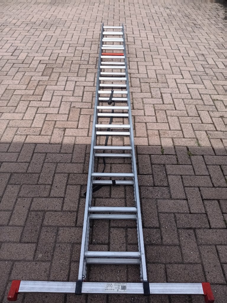 Altrex ladder 2 X 14 treden, Ophalen, Gebruikt, Ladder, Opvouwbaar of Inschuifbaar