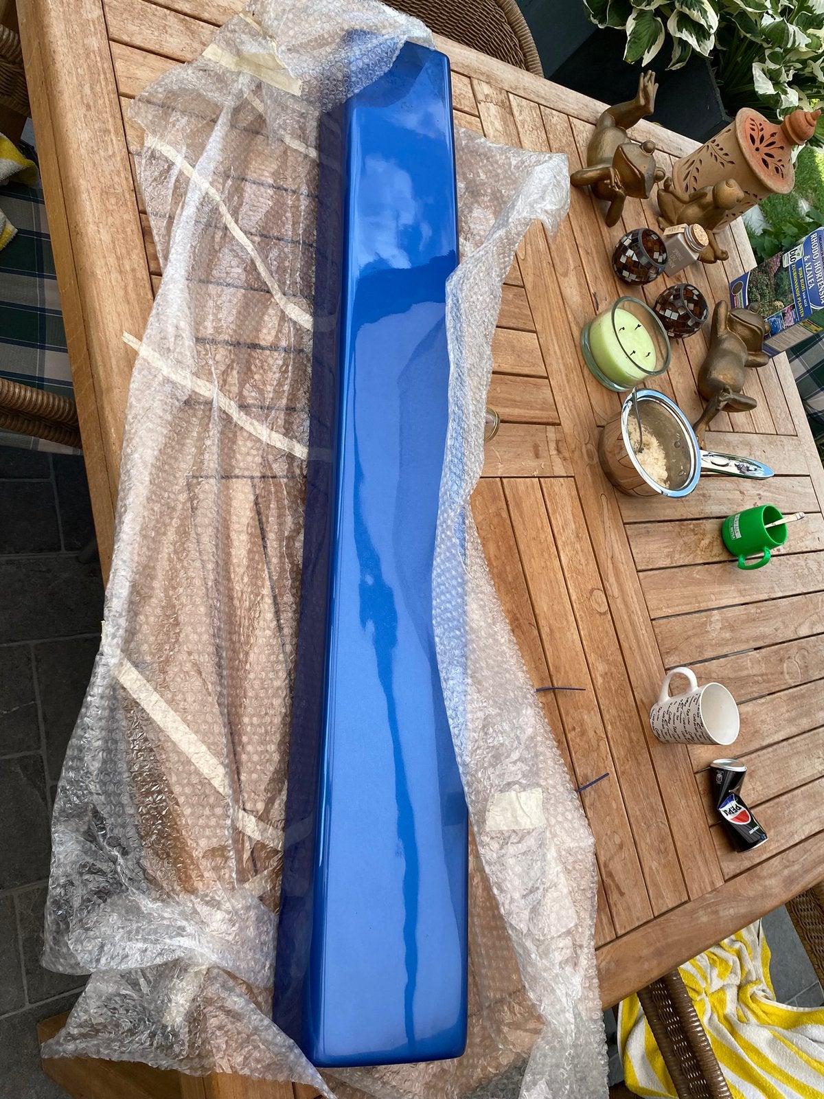 Vw t4 spoiler voor op koffer, Ophalen