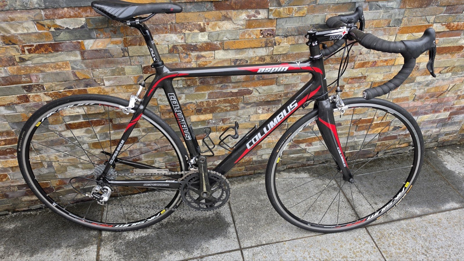 vélo de route en carbone Columbus, Vélos & Vélomoteurs, 10 à 15 vitesses, Frein sur jante, Enlèvement, Carbone