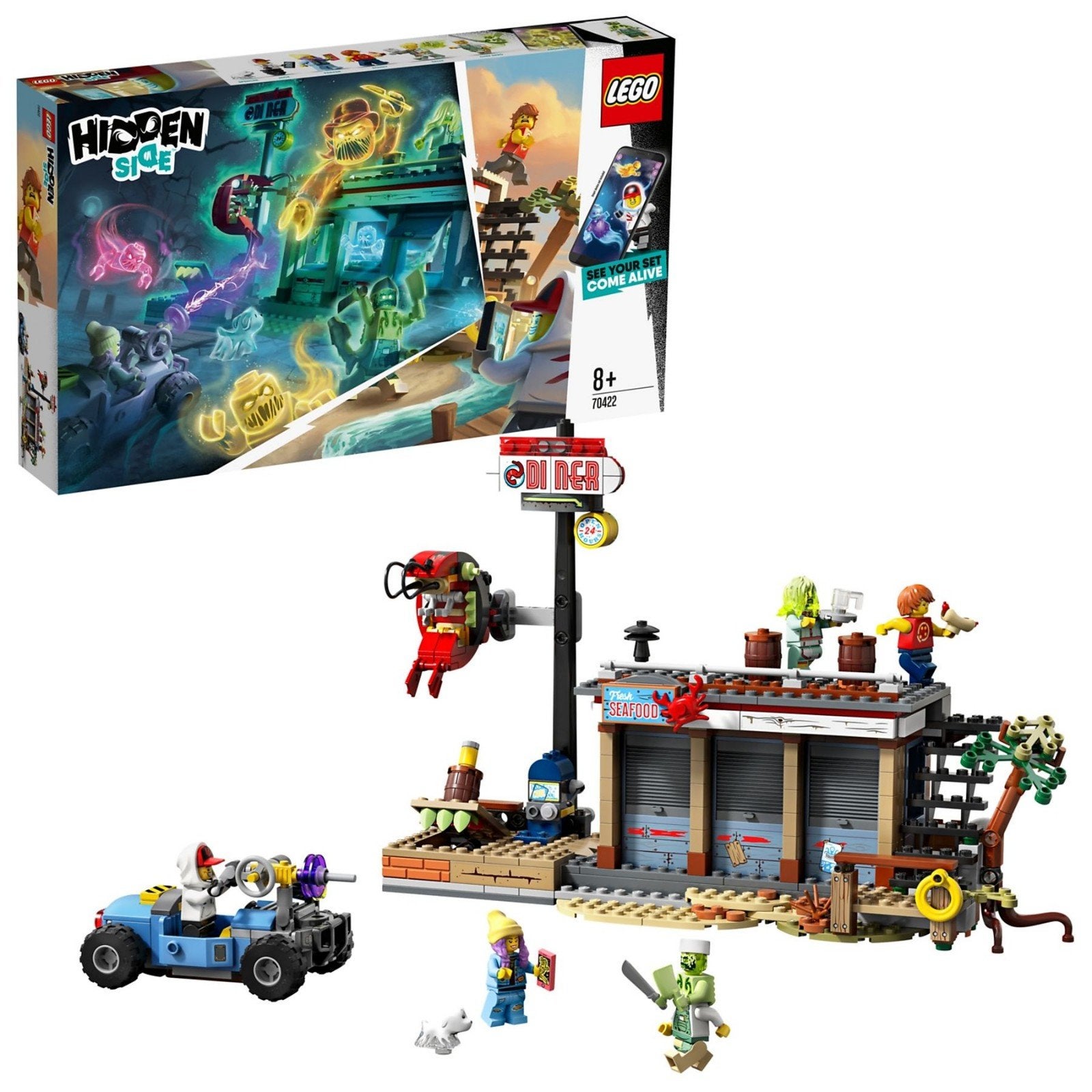 Lego 70422, hidden side, garnalententje, volledig,boek+doos, Ophalen, Lego