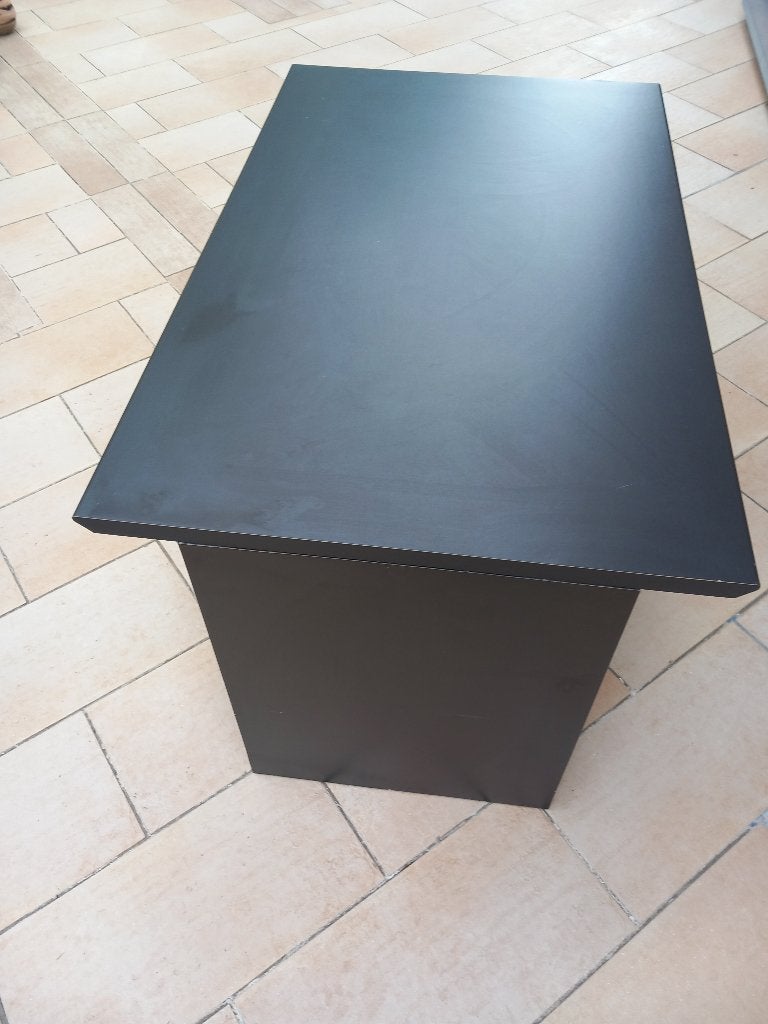 Bureau noir solide, Ophalen, Gebruikt, Computerbureau, Zwart