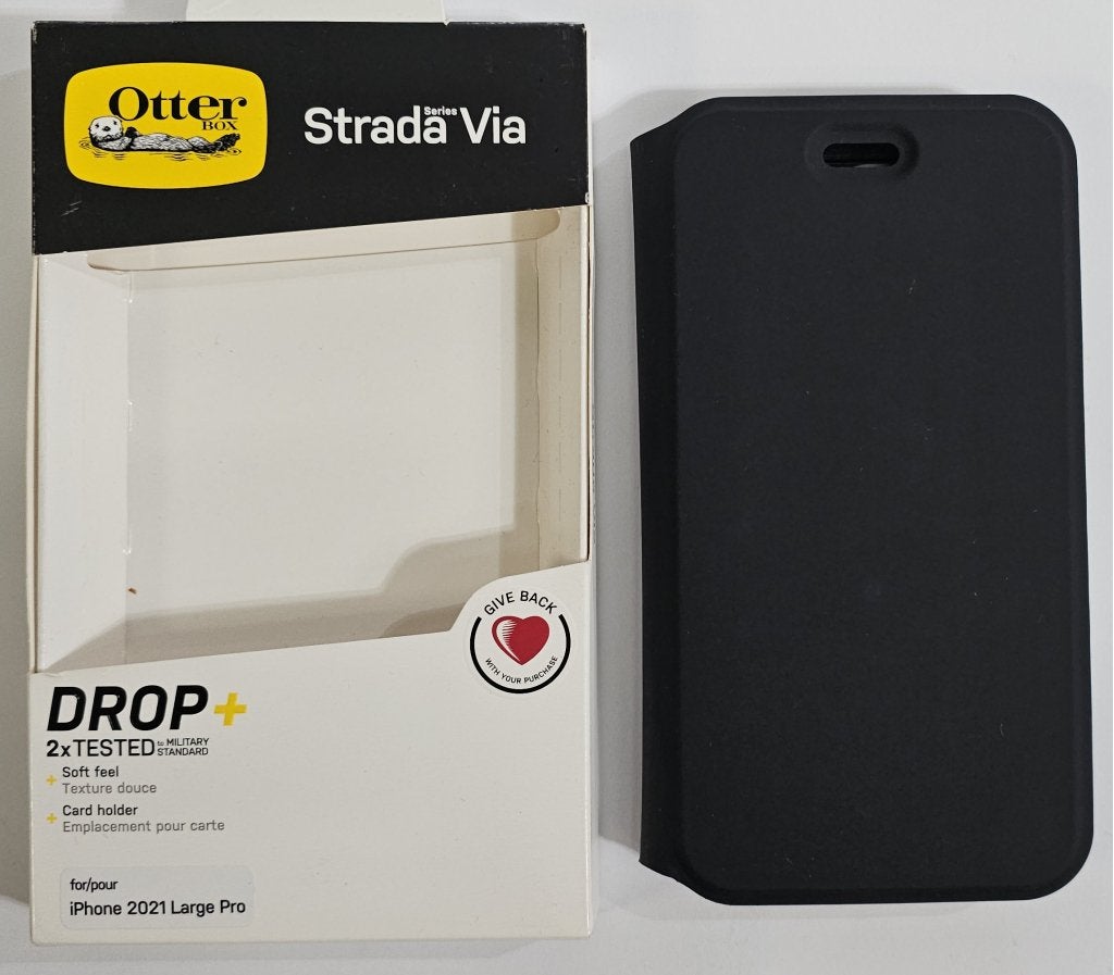 OtterBox Strada Via - iPhone 13 Pro - Zwart - Retourdeal, Niet ingevuld, Niet ingevuld, Niet ingevuld