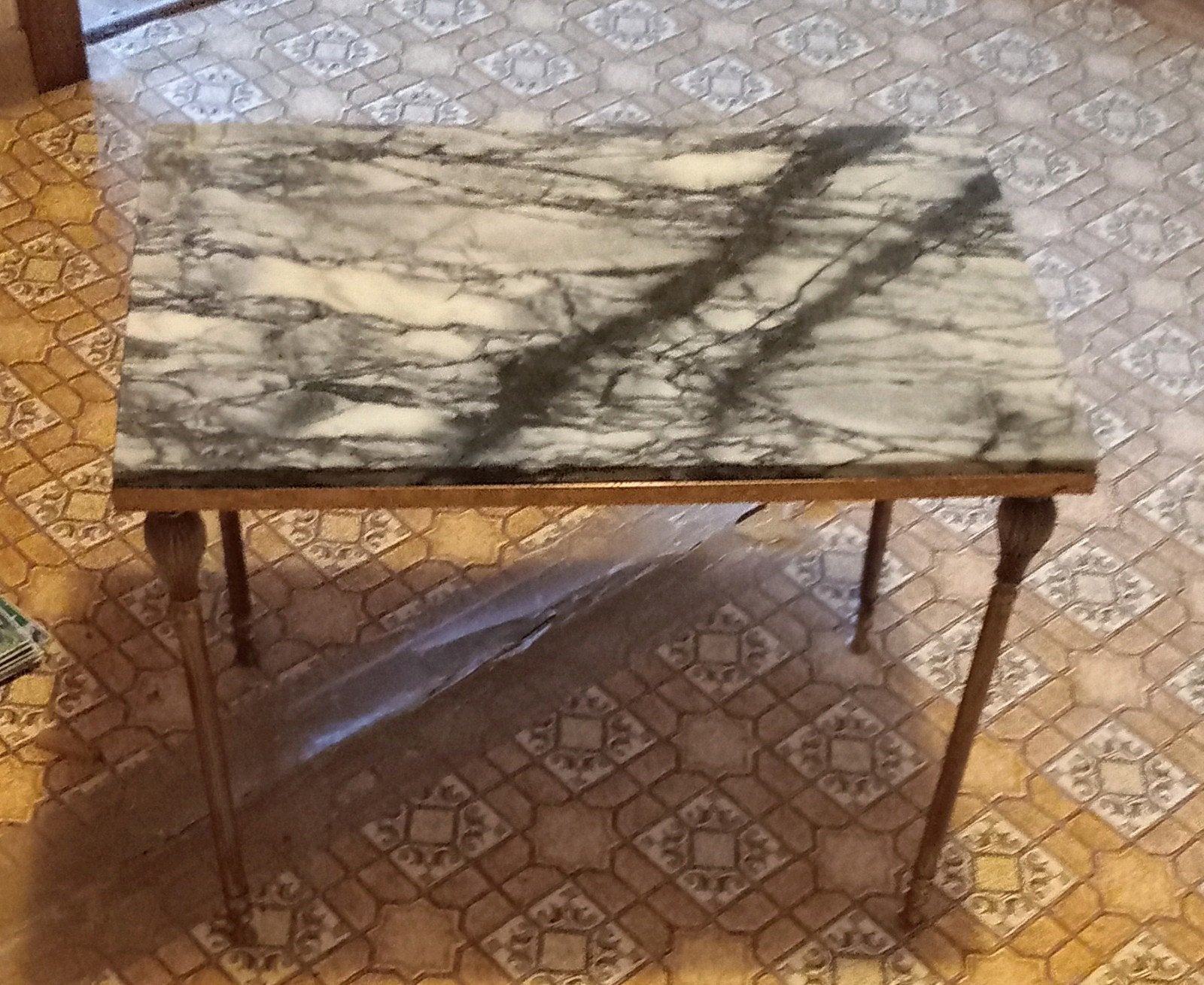 Table basse en marbre et laiton, Maison & Meubles, Tables | Tables de salon, Enlèvement