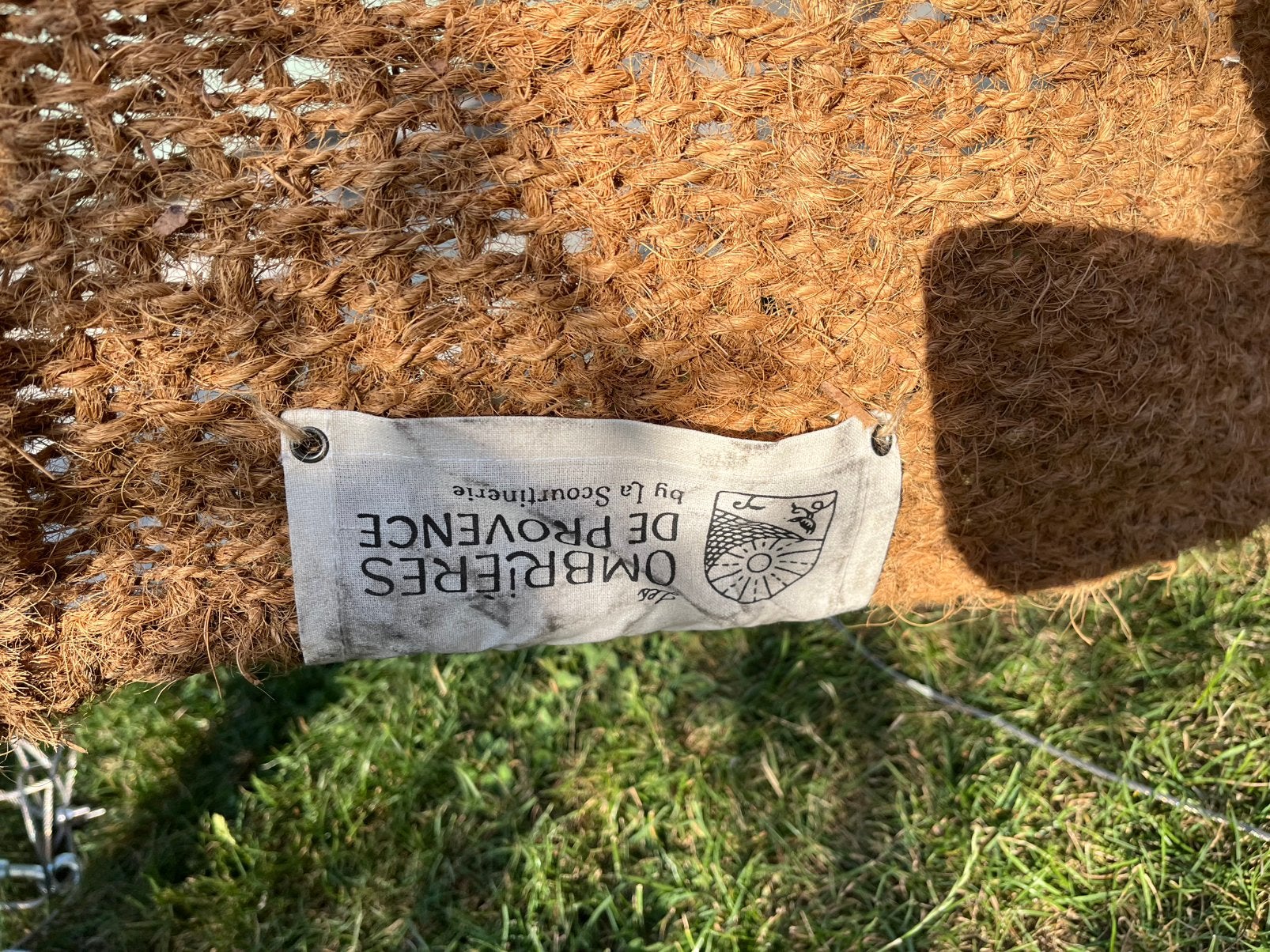 Schaduwdoek in kokos  2x 5 . NIEUW!!!, Caravanes & Camping, Enlèvement, Neuf