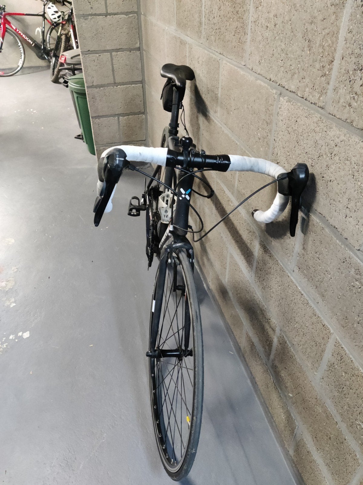 koersfiets decathlon zwart bruin 500, Fietsen en Brommers, 26 inch, Velgrem, 15 tot 20 versnellingen, 53 tot 57 cm