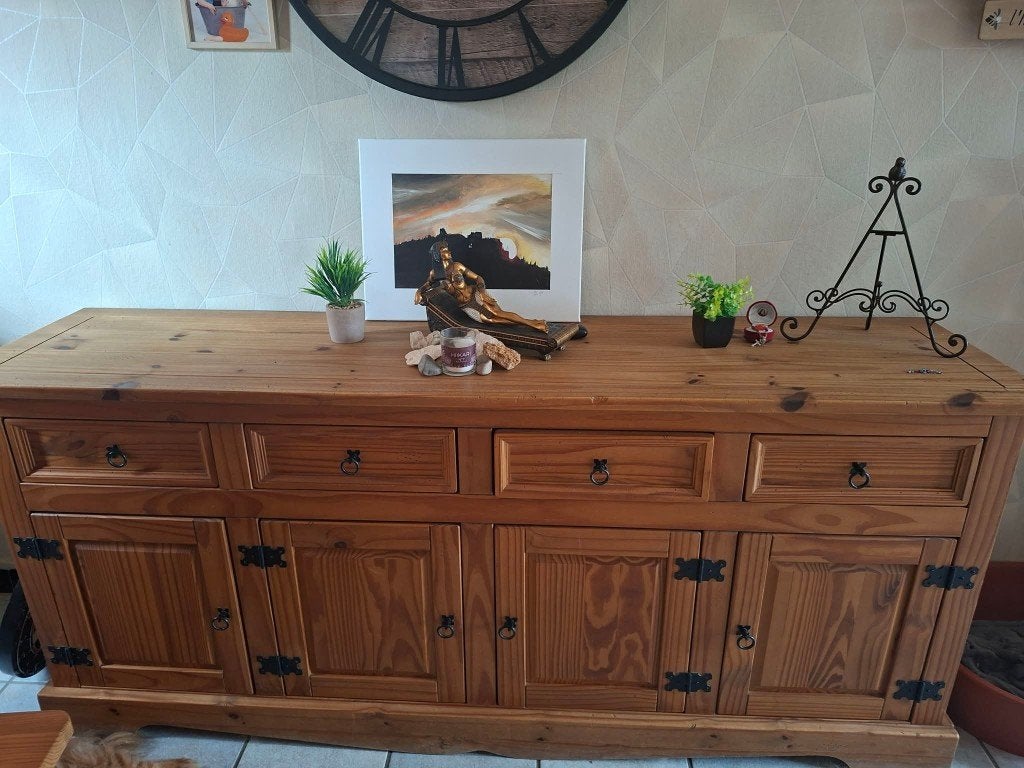 Dressoir + Vitrine., Maison & Meubles, Enlèvement, Utilisé