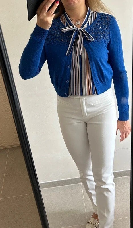 Koningsblauwe gilet, Maat 38/40 (M), Blauw, Vero Moda, Ophalen of Verzenden