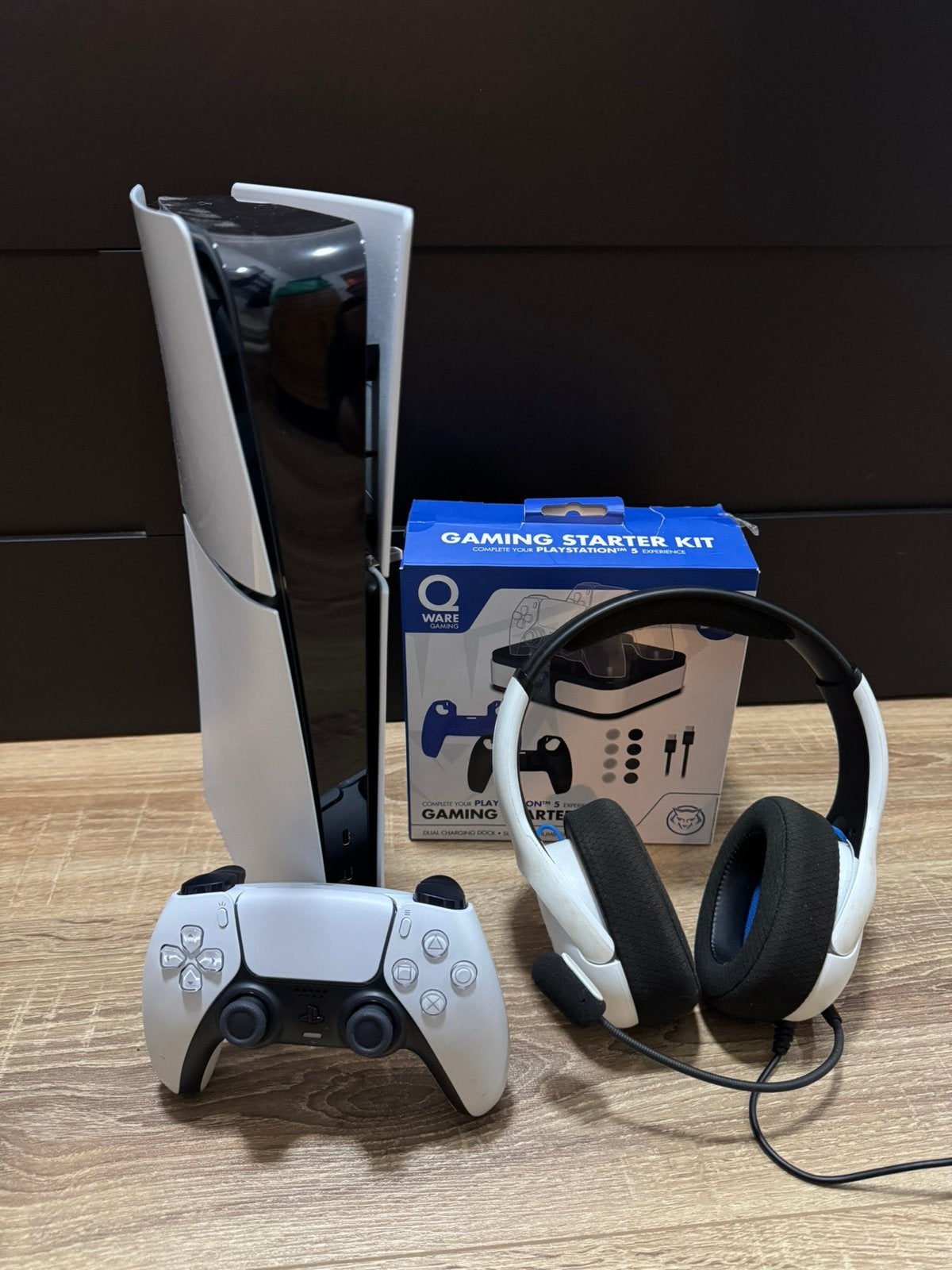 PS5 Slim Digital 1TB + Controller + Headset + Gaming Set, Games en Spelcomputers, Ophalen, Zo goed als nieuw