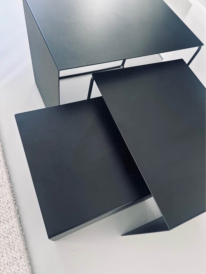 Ferm Living Cluster Tables – set van 3, zwart, Maison & Meubles, 50 – 75, 50 à 100 cm, Enlèvement, Utilisé