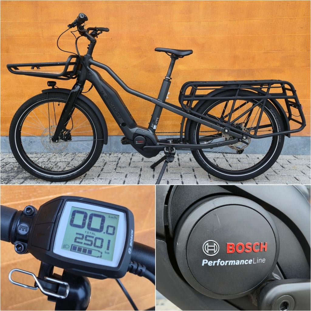 BERGAMONT E-CARGO VILLE LT EDITION DEORE Elektrische fiets, Fietsen en Brommers, Elektrische fietsen, 51 tot 55 cm, 50 km per accu of meer
