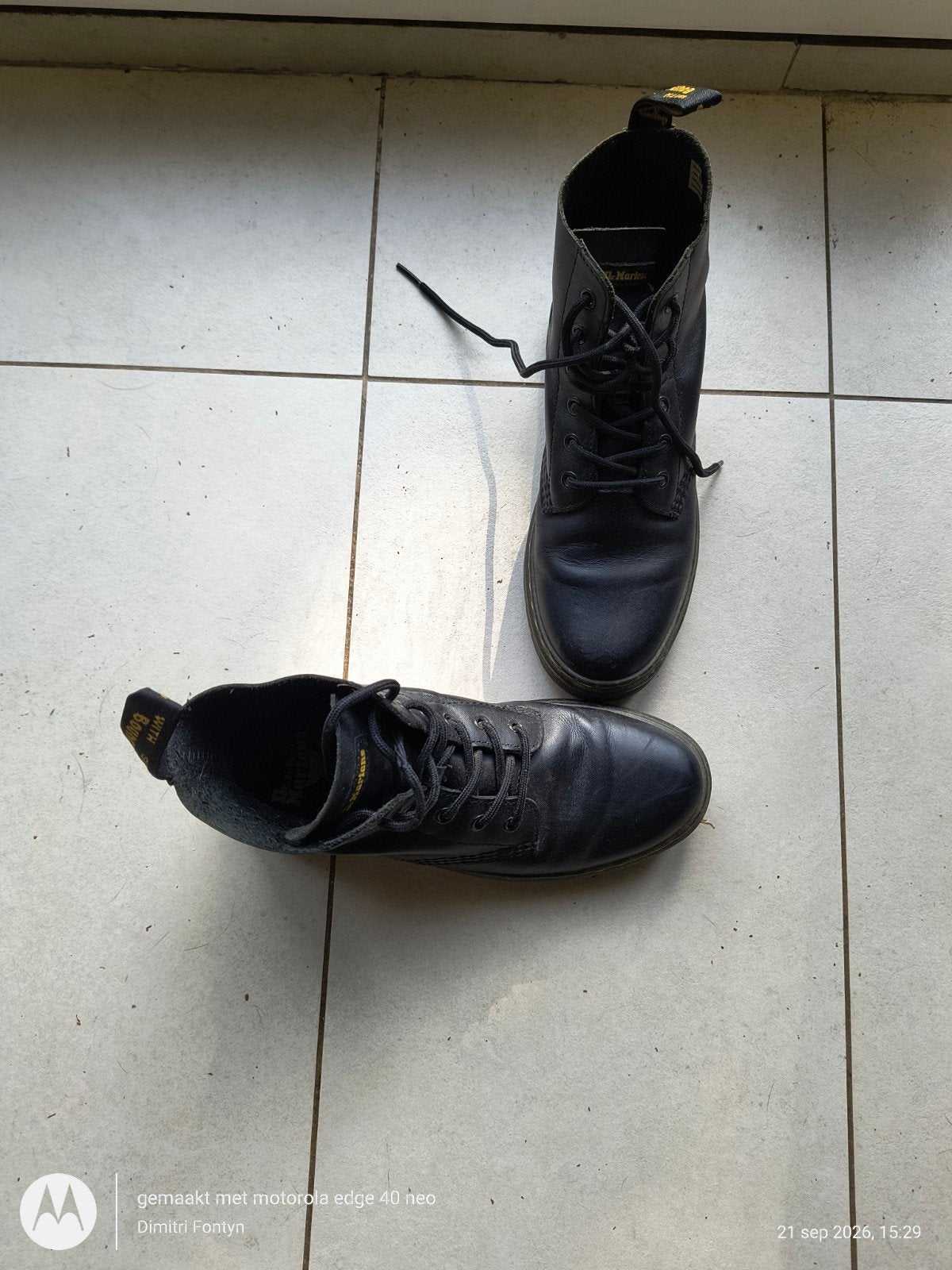 Doc Martens, zwart, maat 39, Comme neuf, Enlèvement, Boots et Botinnes, Doc Martens