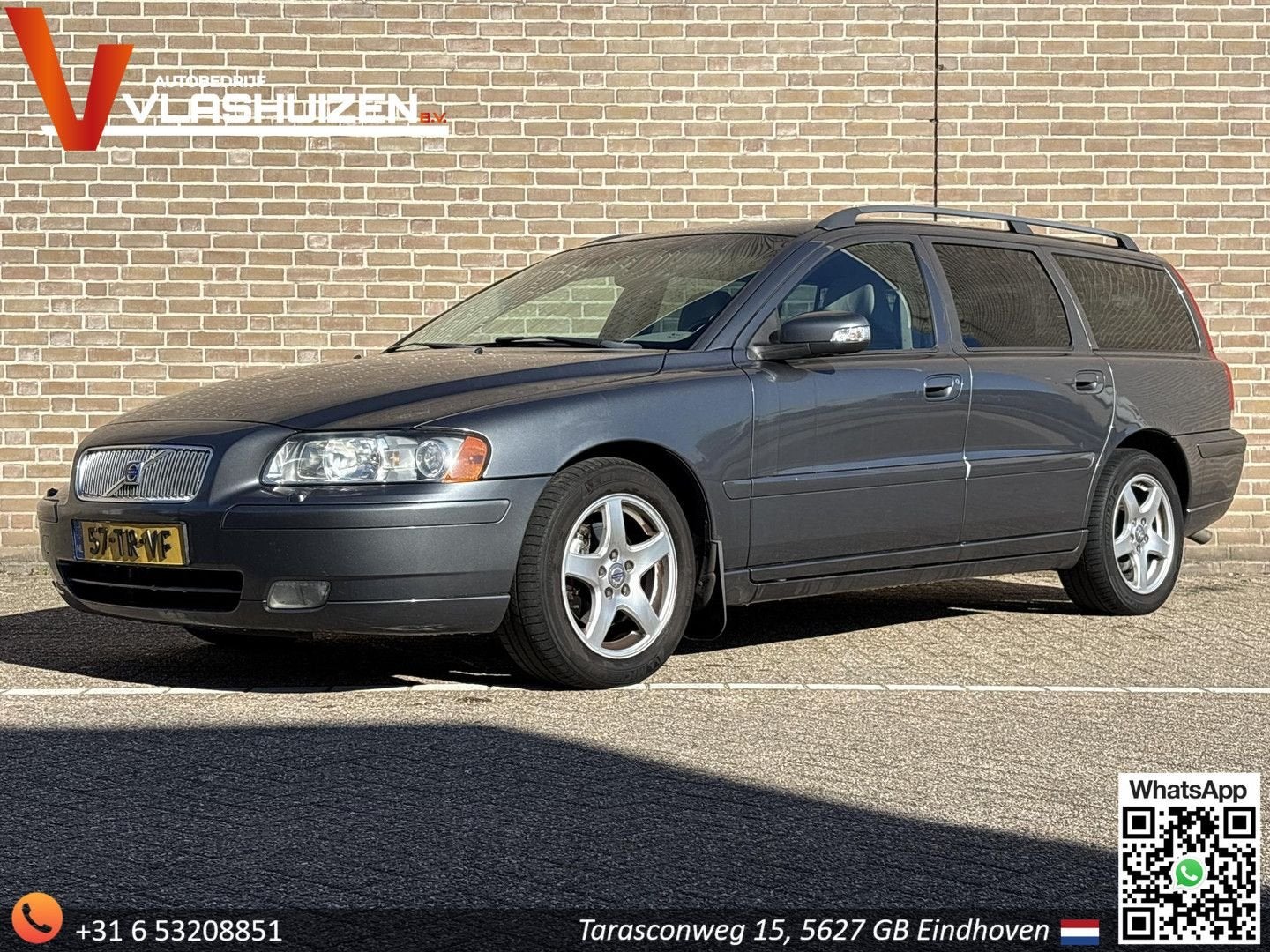 Volvo V70 2.4D Edition Classic | Leder | Climate | Cruise |, Auto's, Volvo, V70, Parkeersensor, 172 g/km, Zilver of Grijs