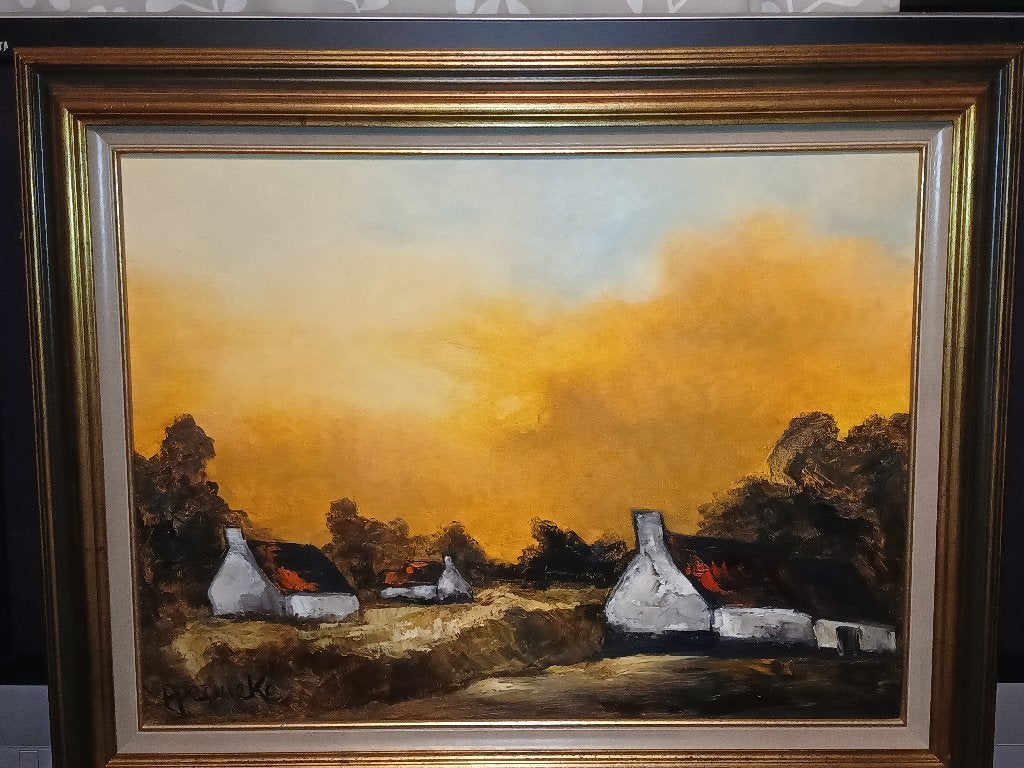 Paul Permeke, Antiek en Kunst, Ophalen, Doek, Klassiek, Stads- / dorpsgezicht
