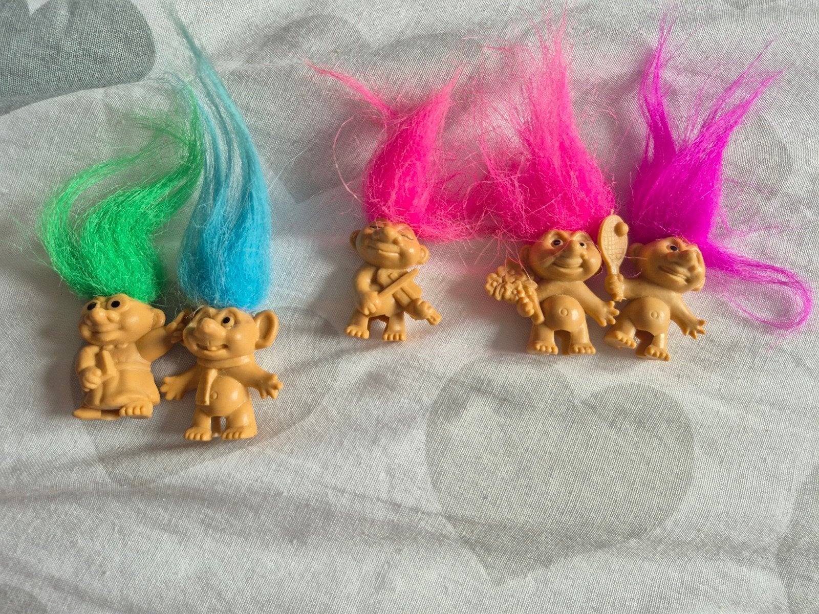 troll vintage mini popjes 3cm groot per stuk, Ophalen of Verzenden