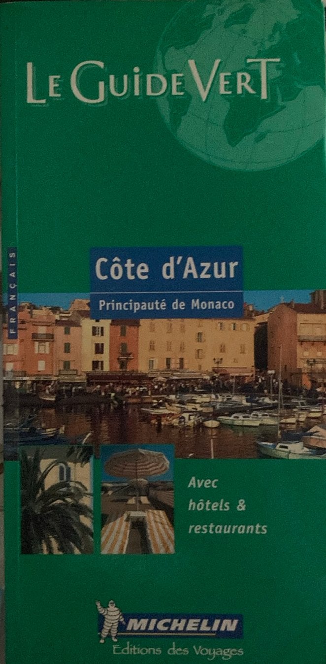 Guide vert michelin côte d’azur et monaco, Enlèvement ou Envoi, Comme neuf