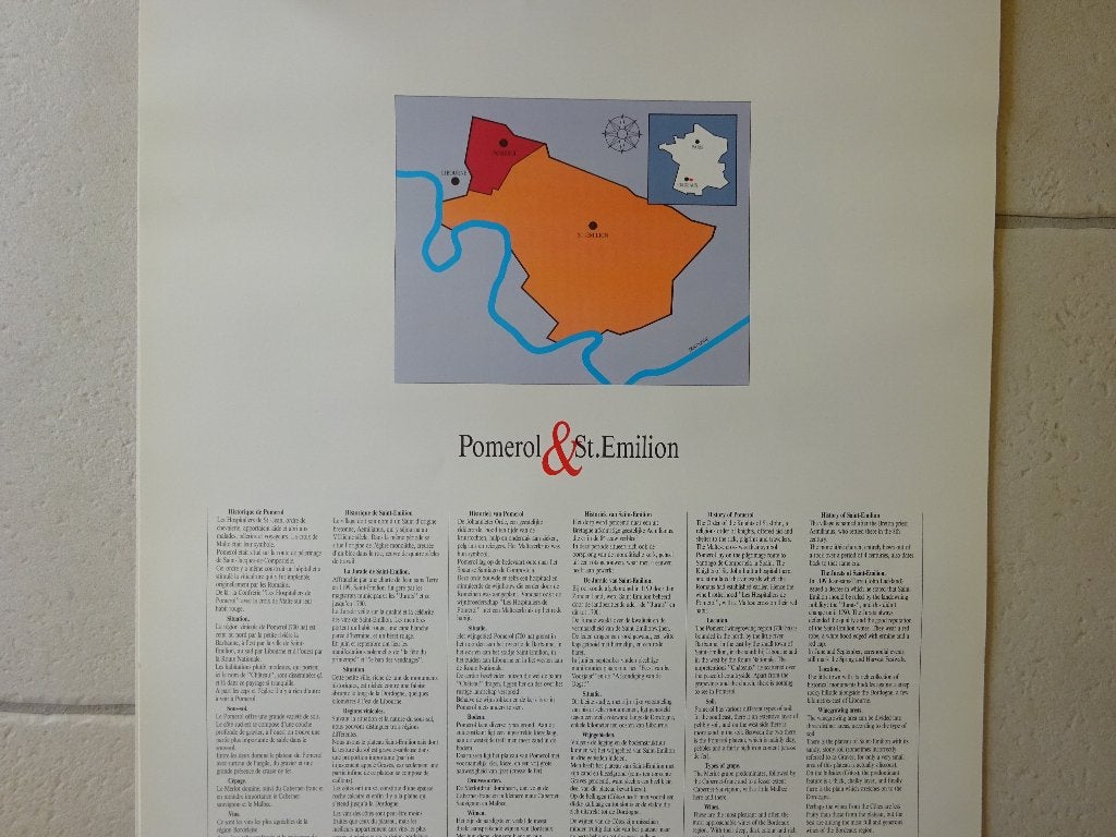 Wijn kalender 1990 Pomerol - Saint-Emilion, Ophalen of Verzenden, Gebruikt, Rode wijn