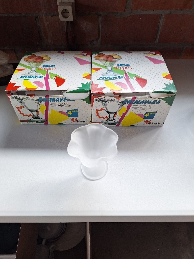 Ijscoupes, Ophalen, Glas of Glazen, Vintage, Nieuw