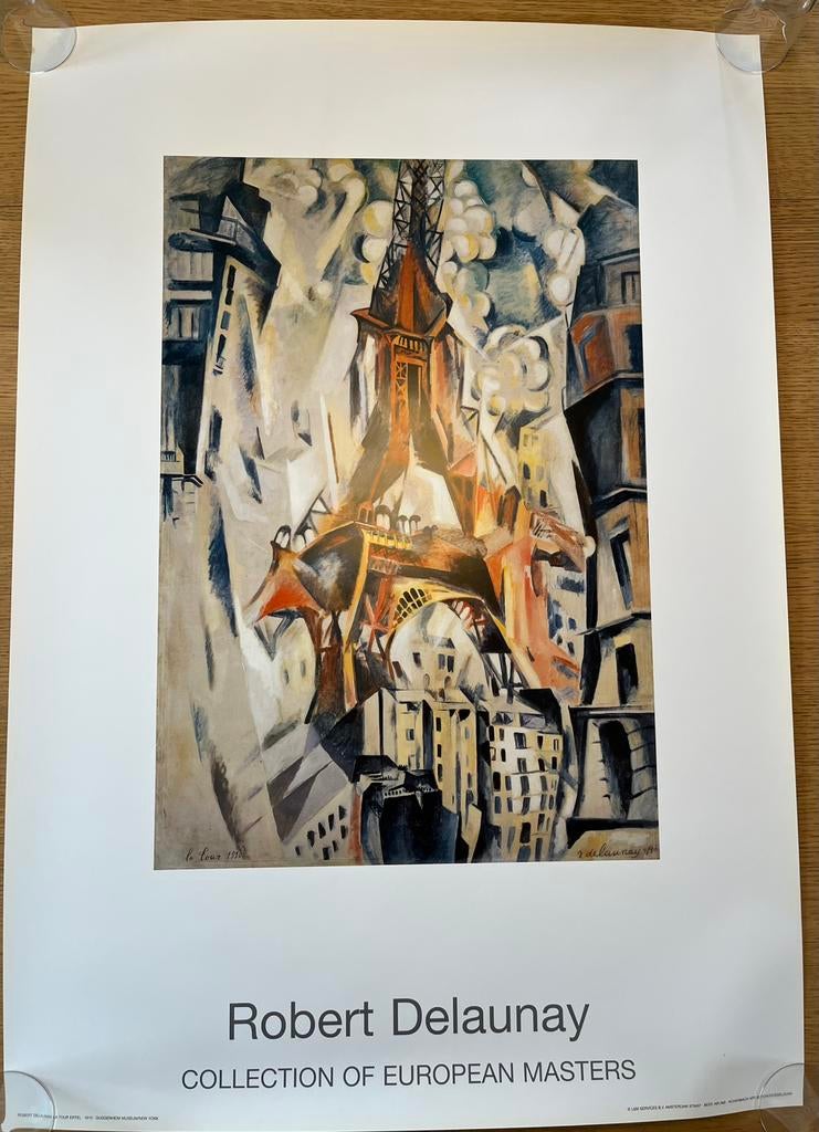 Poster Robert Delaunay - La Tour Eifel 1910, Verzamelen, Rechthoekig Staand, Nieuw, Ophalen of Verzenden, A1 t/m A3