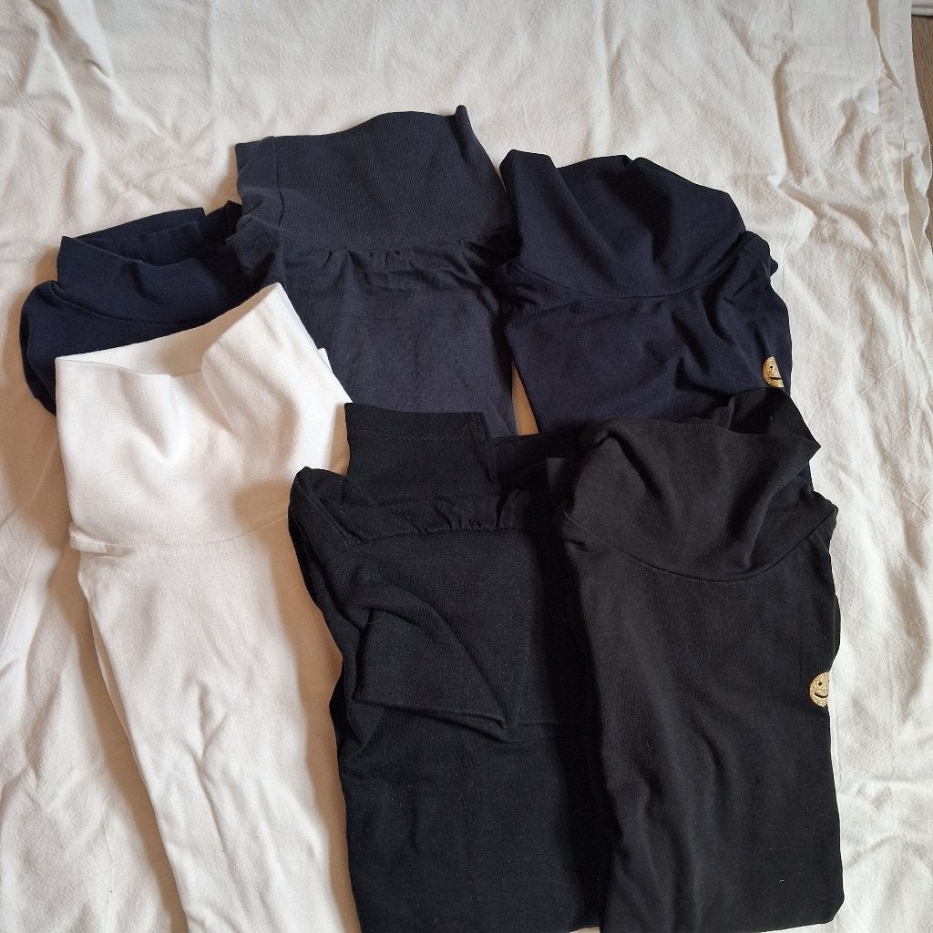 6 t-shirt rolkraag maat 140, Ophalen, Gebruikt, Meisje, Shirt of Longsleeve