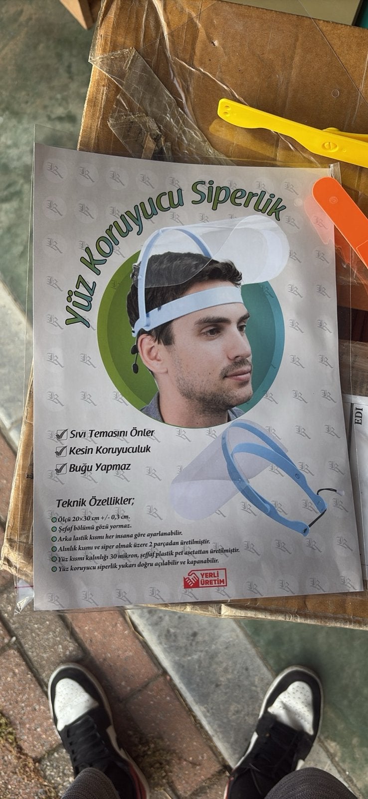 Visière de protection du visage, Enlèvement, Neuf