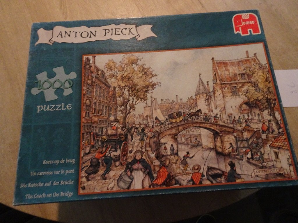 puzzel 1000 stuks anton pieck, Hobby en Vrije tijd, Ophalen, Zo goed als nieuw, Papier of Karton, Overige typen