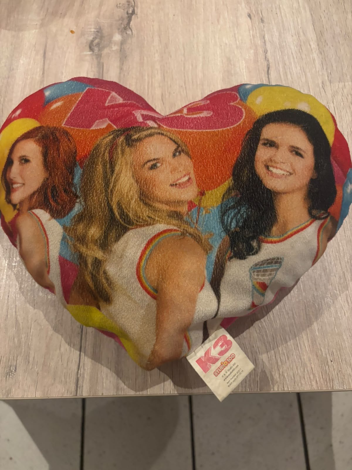 K3 hartjeskussen, Ophalen, Zo goed als nieuw