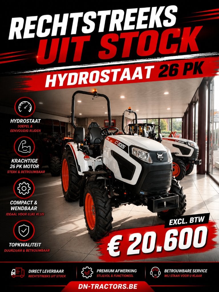 Bobcat tractor Hydrostaat 25 pk stockaktie Nieuw, Ophalen, Nieuw
