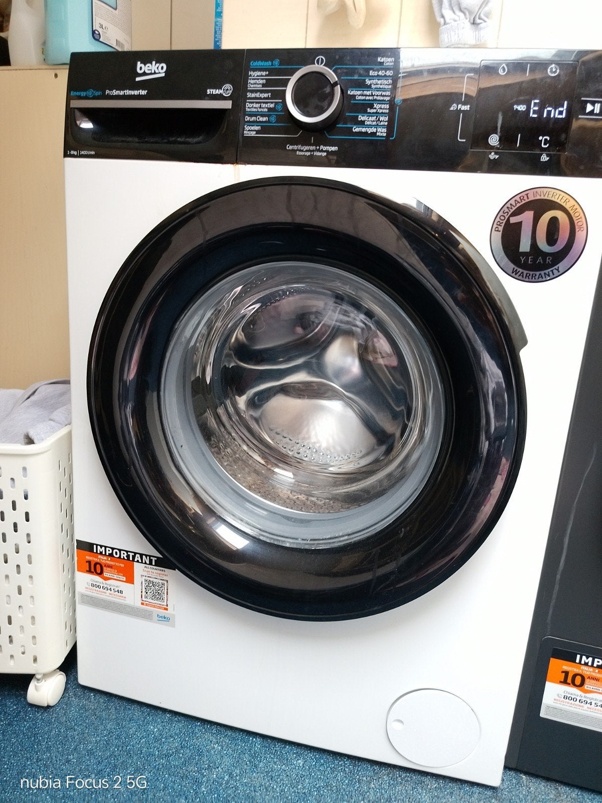 beko wasmachine, Ophalen, Gebruikt