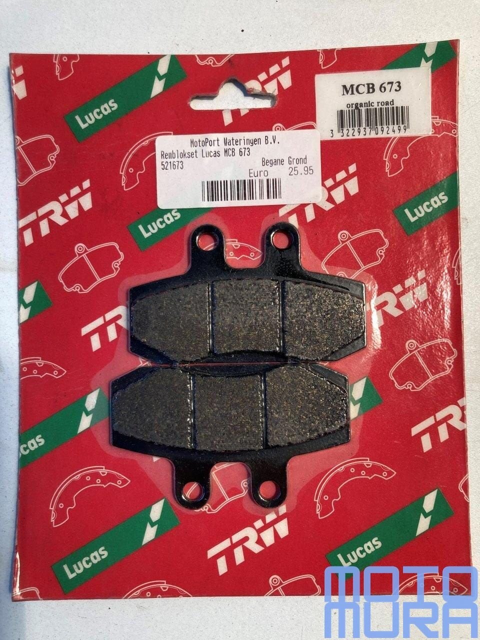 TRW MCB673 remblokken set Aprilia Scarabeo Sport City 125 15, Neuf, -, -, -