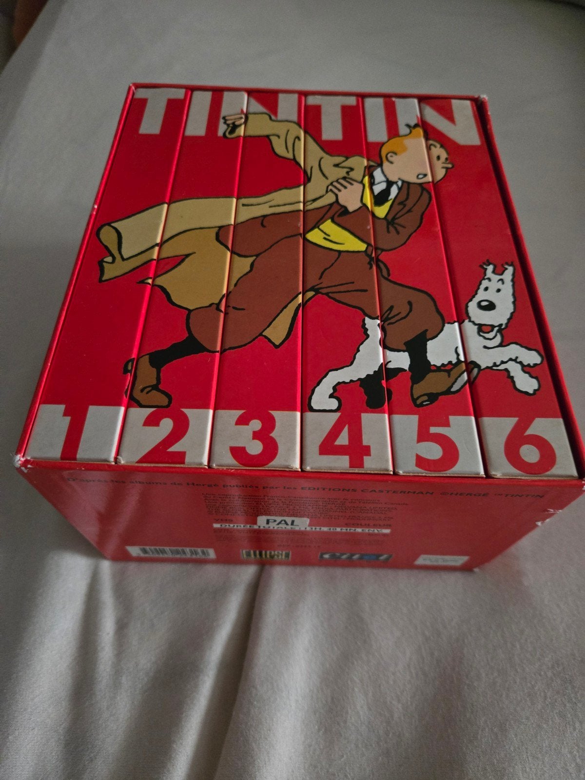 Avonturenbox van Kuifje op videocassettes, Ophalen, Boxset