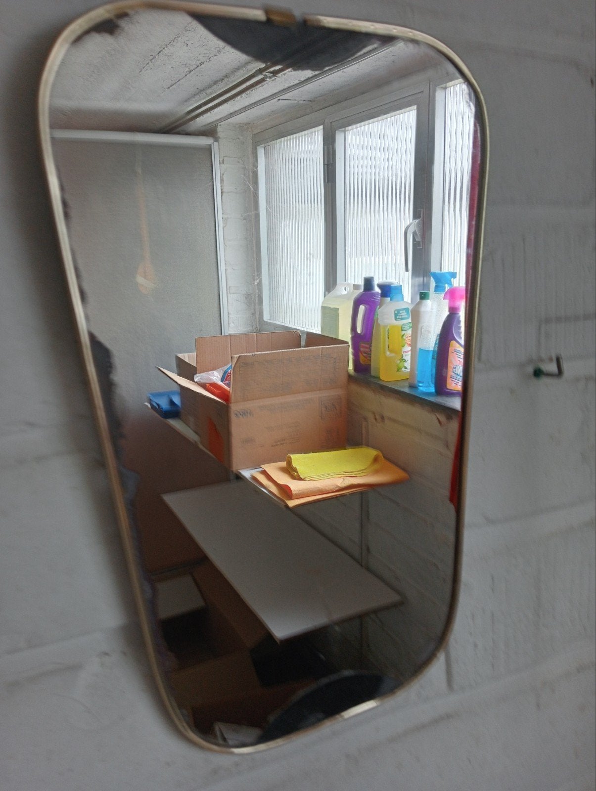 miroir ancien avec cadre en métal, Maison & Meubles, Accessoires pour la Maison | Miroirs, Enlèvement
