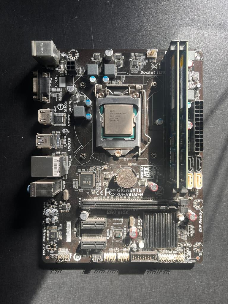 Pack moederbord processor en werkgeheugen, Enlèvement, Comme neuf, Intel