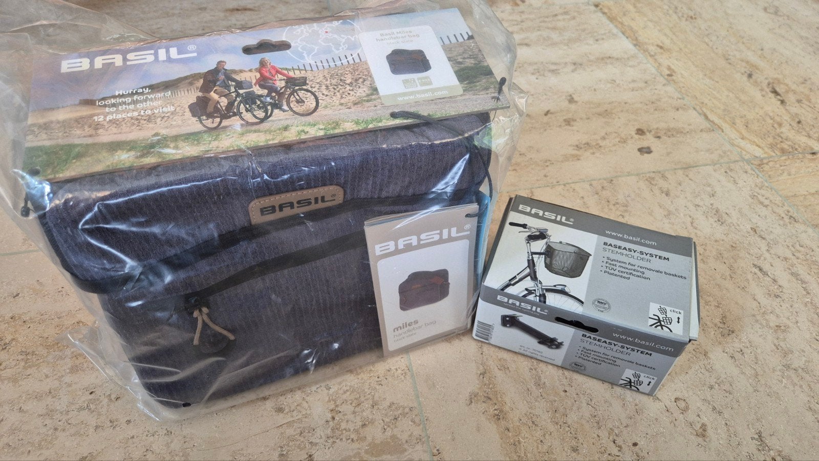 Basil Miles Waterdichte Stuurtas (6L) incl. stuurpenhouder, Fietsen en Brommers, Fietsaccessoires | Fietstassen, Ophalen, Nieuw