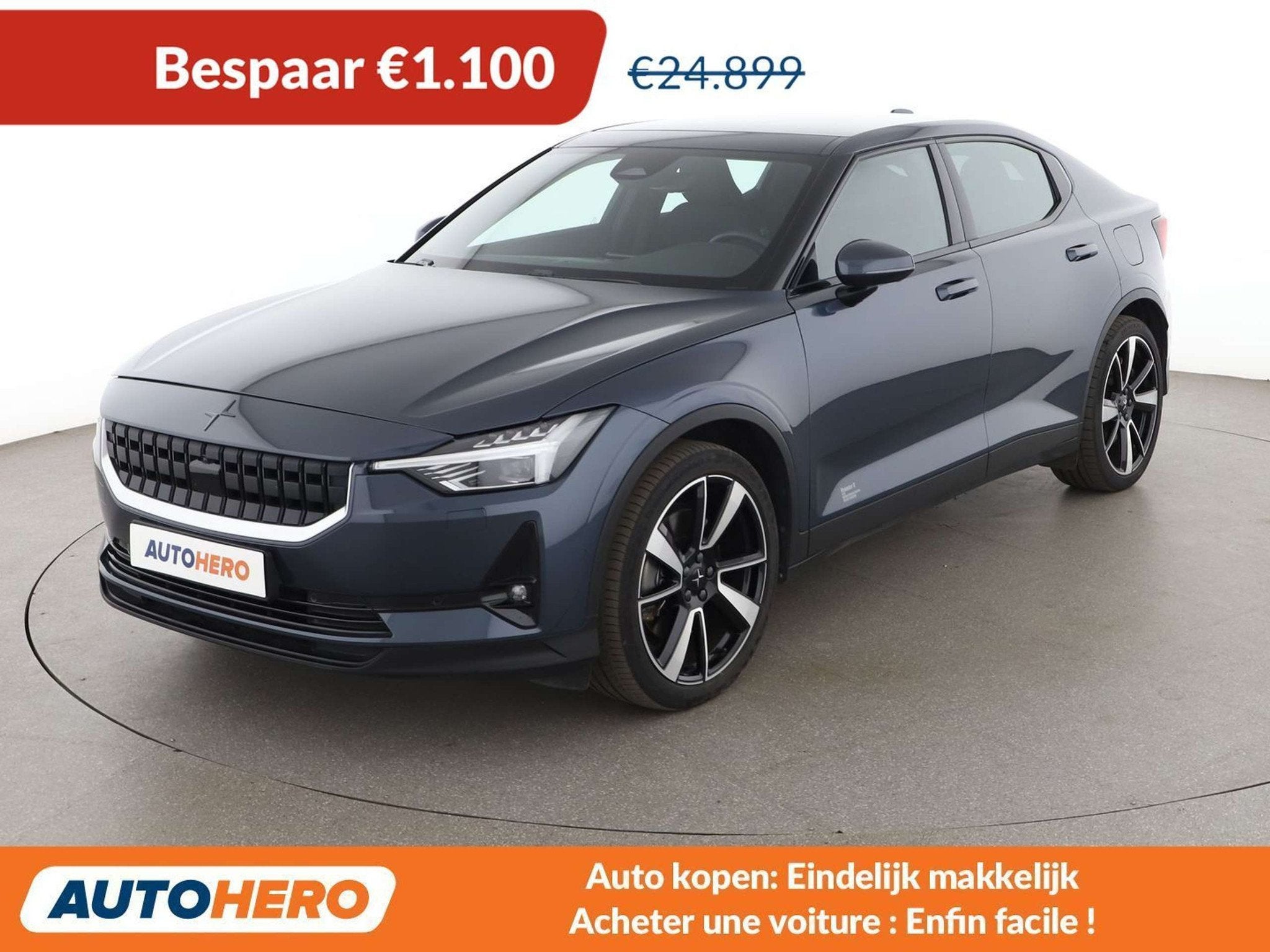 Polestar 2 Long Range Dual (bj 2020, automaat), Auto's, Automaat, Polestar 2, Stof, Gebruikt