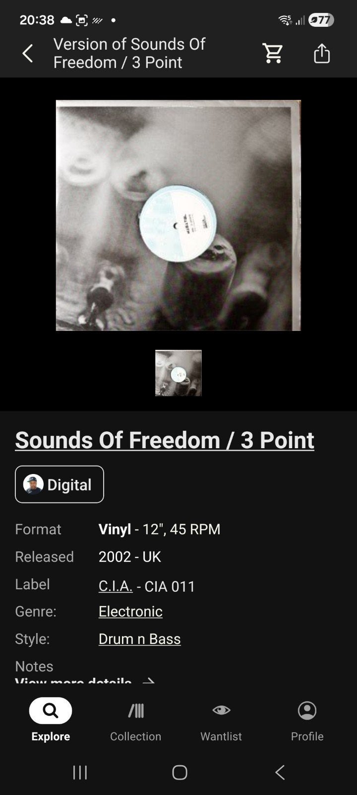 Vinyl: Digital Sound- Sounds of Freedom, Ophalen, Drum and bass, Gebruikt, 12 inch