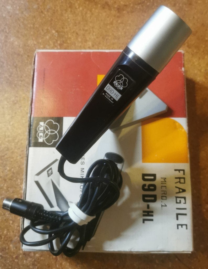 Vintage AKG D90-HL microfoon, ongetest, met originele box, Ophalen of Verzenden, Gebruikt, Studiomicrofoon