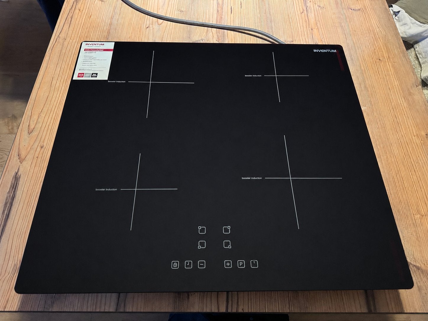 Nieuwe Inventum inductie kookplaat, Ophalen, Nieuw, 4 kookzones, Inbouw