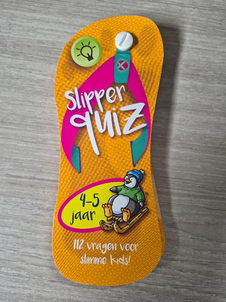 Slipper quiz - 4-5 jaar - 112 vragen voor slimme kids, Ophalen of Verzenden, Zo goed als nieuw, Non-fictie