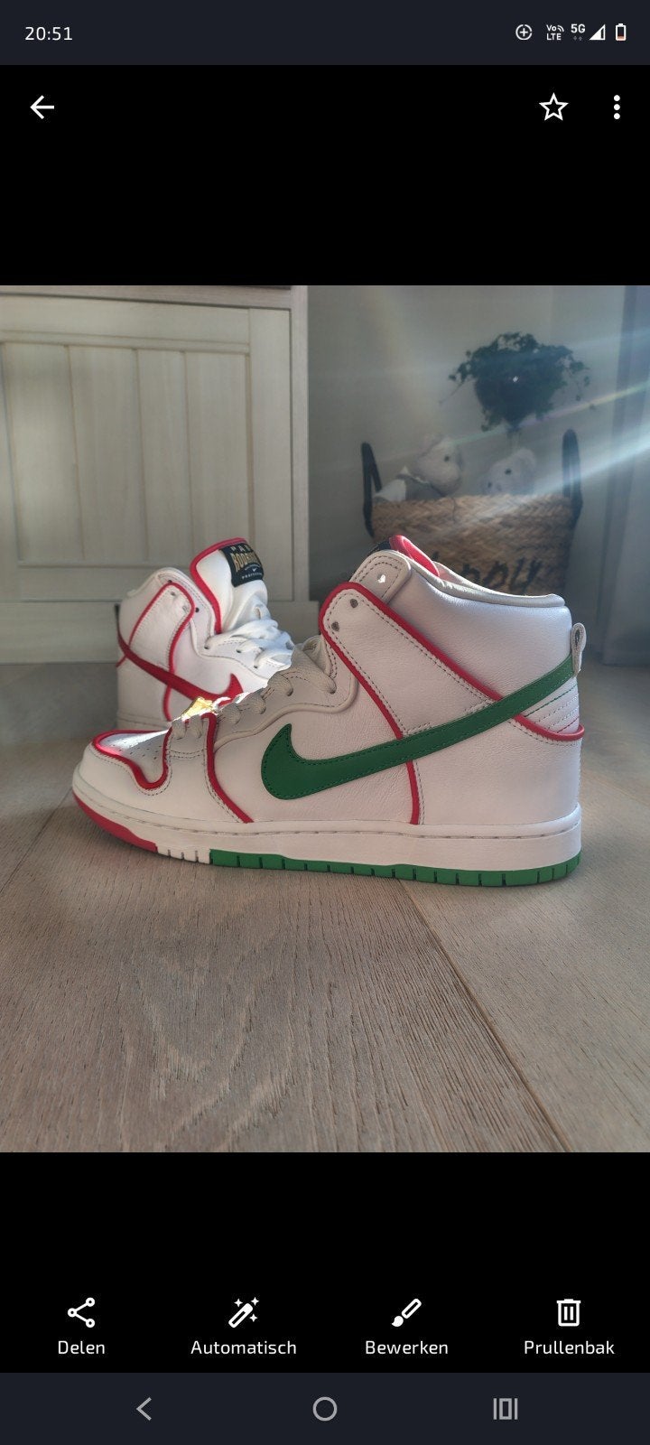 Nike sb dunk high, Ophalen
