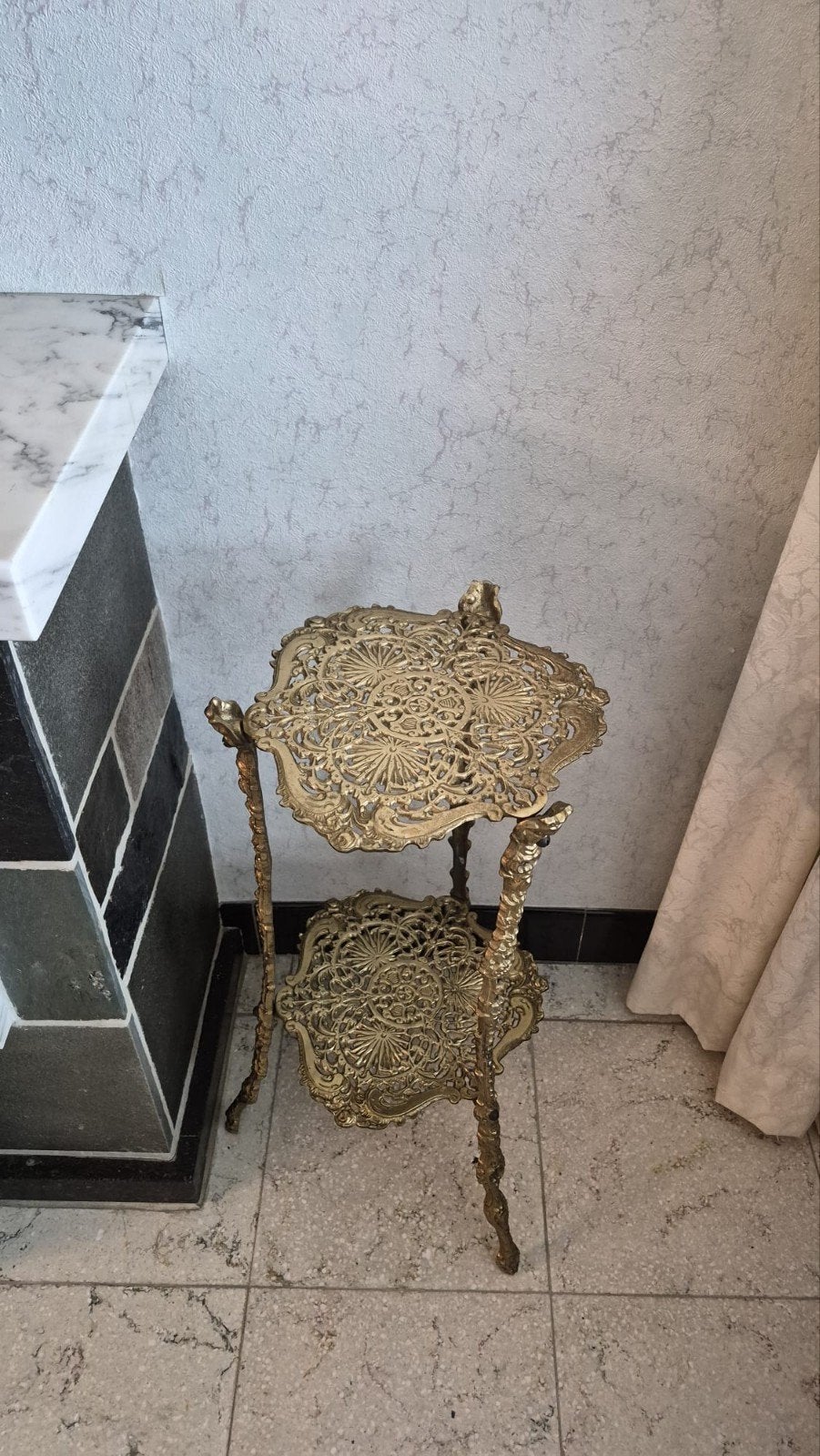 Antiek pillaartafeltje, Maison & Meubles, Accessoires pour la Maison | Colonnes & Piliers, Enlèvement