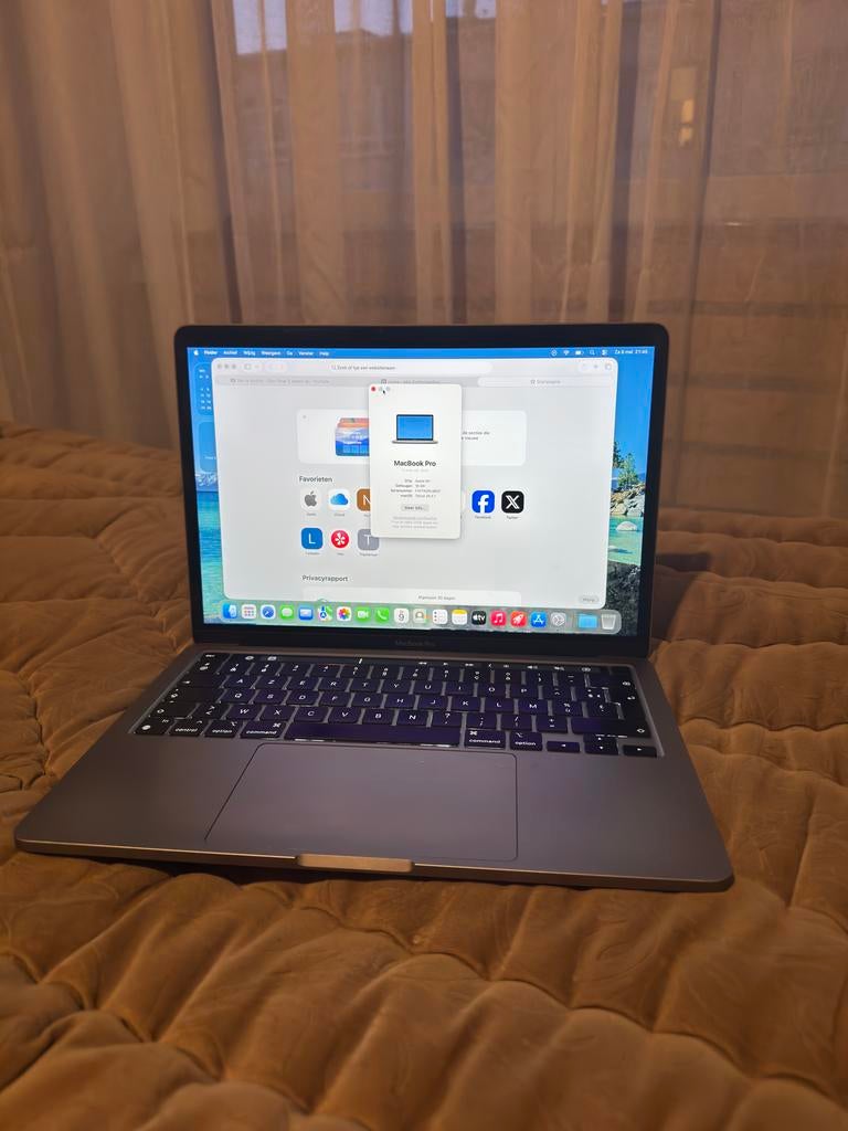 Macbook pro M1 2020 Touchbar 16GB ram 512GB ssd, Computers en Software, Ophalen, Zo goed als nieuw, 13 inch, MacBook