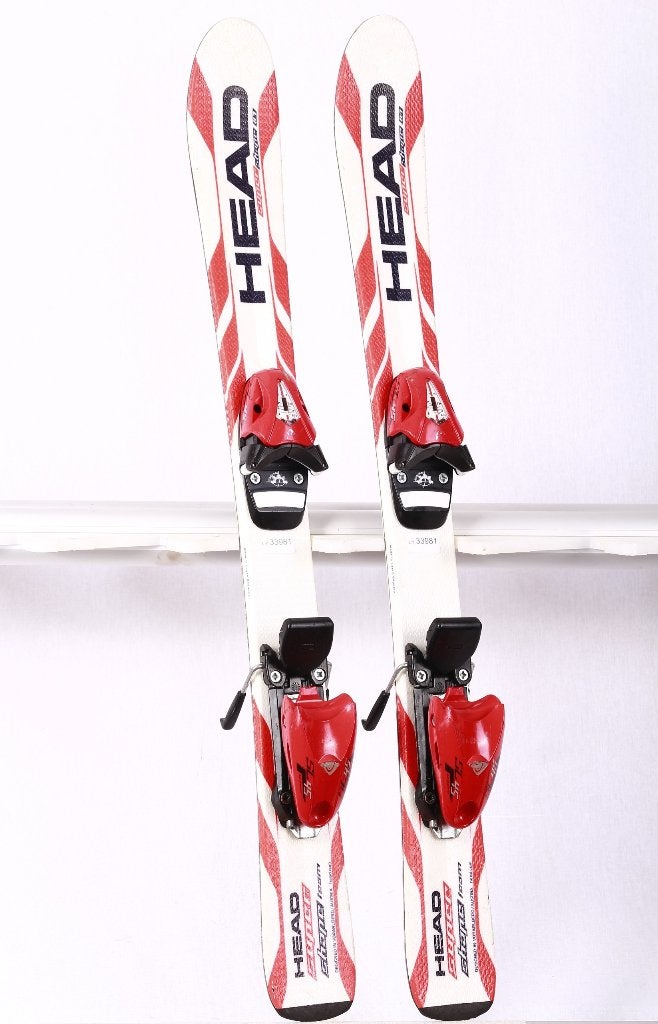 87 cm kinder ski's HEAD SUPERSHAPE, white/red + Tyrolia SL, Gebruikt, Verzenden, Carve, Head