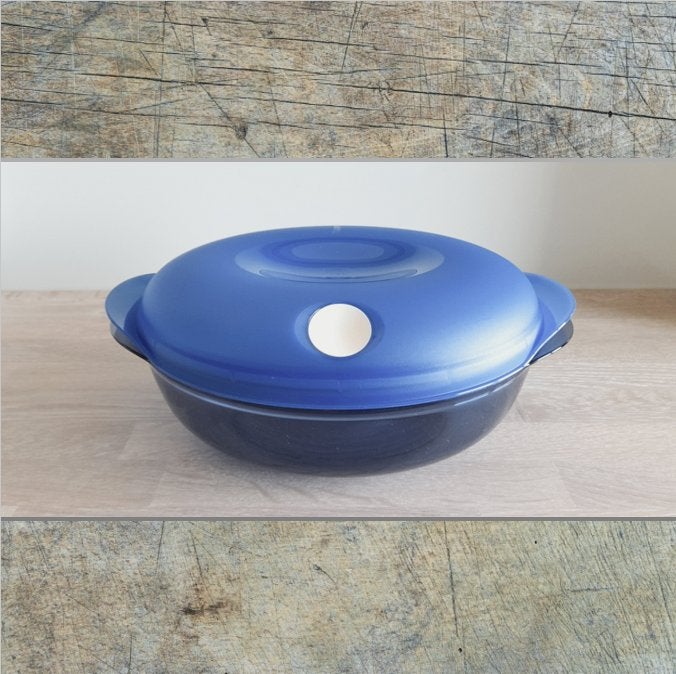 TUPPERWARE HEAT 'N SERVE POUR MICRO-ONDES, Enlèvement ou Envoi, Comme neuf, Compatible micro-ondes, Bleu