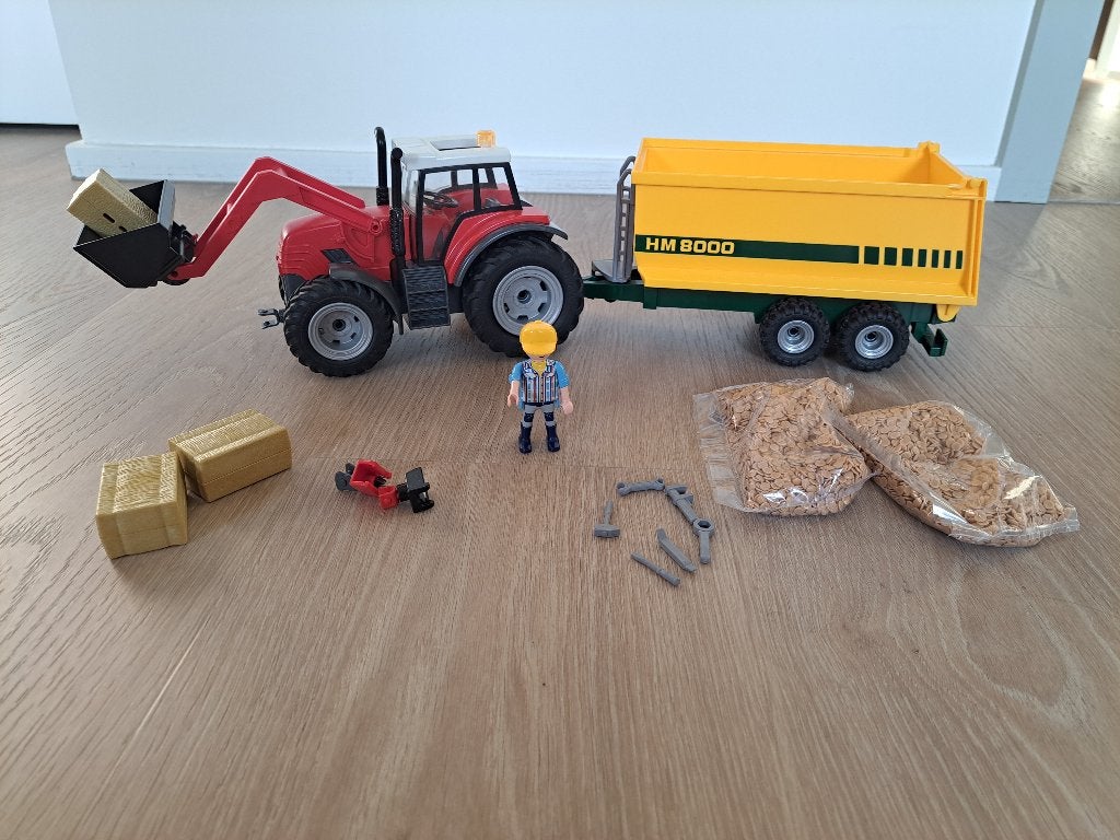 Playmobil Country Grand tracteur avec remorque  – 70131, Enlèvement ou Envoi, Comme neuf, Kit complet, Véhicule